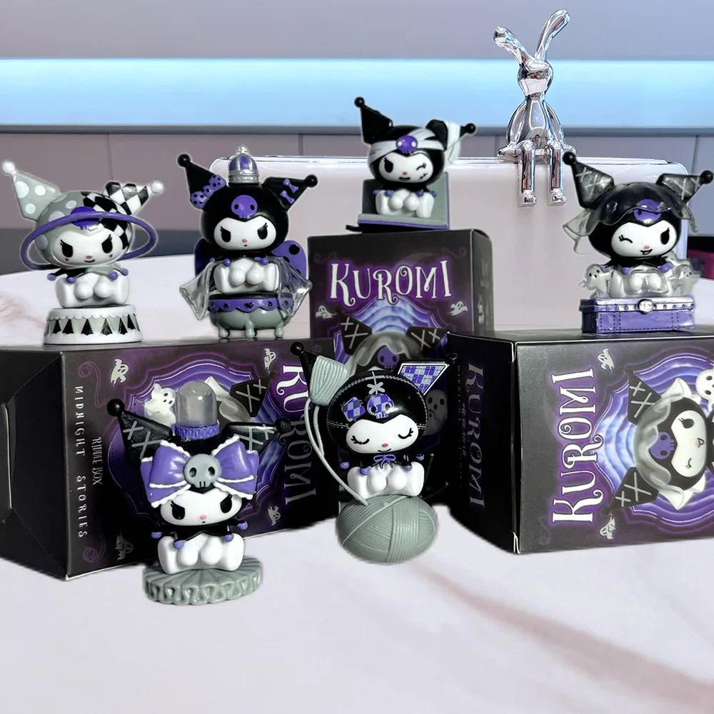 

"Dark Night Tales" Kuromi Series Blind Box Figurine, Trendy Toy Figure, Desktop Ornament, Doll Toy, Birthday Gift