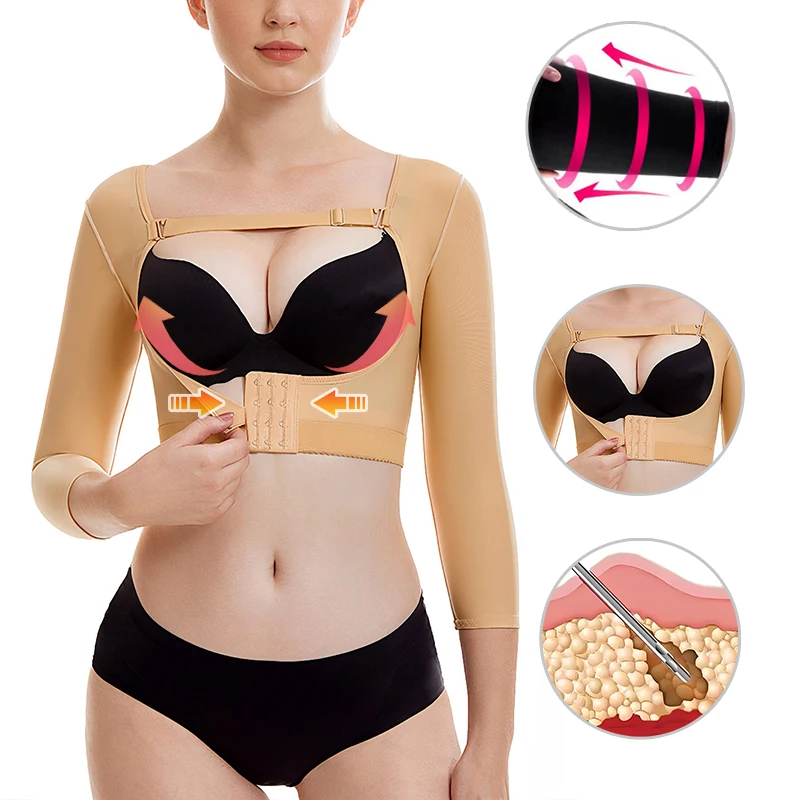 Arm Shaper Slimming Corset Post Liposuction Operation Surgery Compression Garments Long Sleeve Body Sculpting Shapewear Push Bra