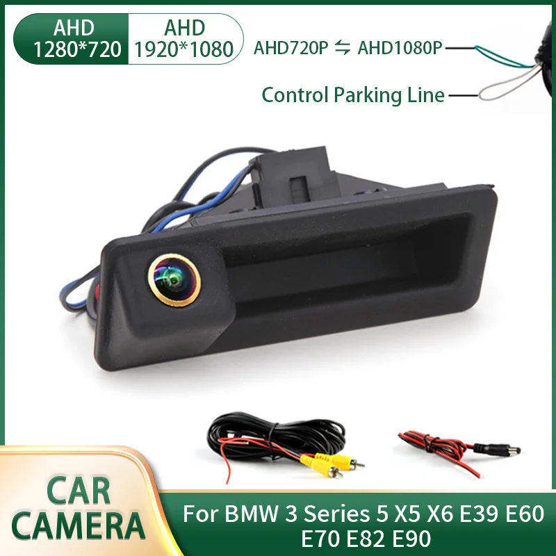 

AHD 1080P Водонепроницаемая автомобильная камера заднего вида ночного видения для BMW 3 серии 5 X5 X6 E39 E60 E70 E82 E90