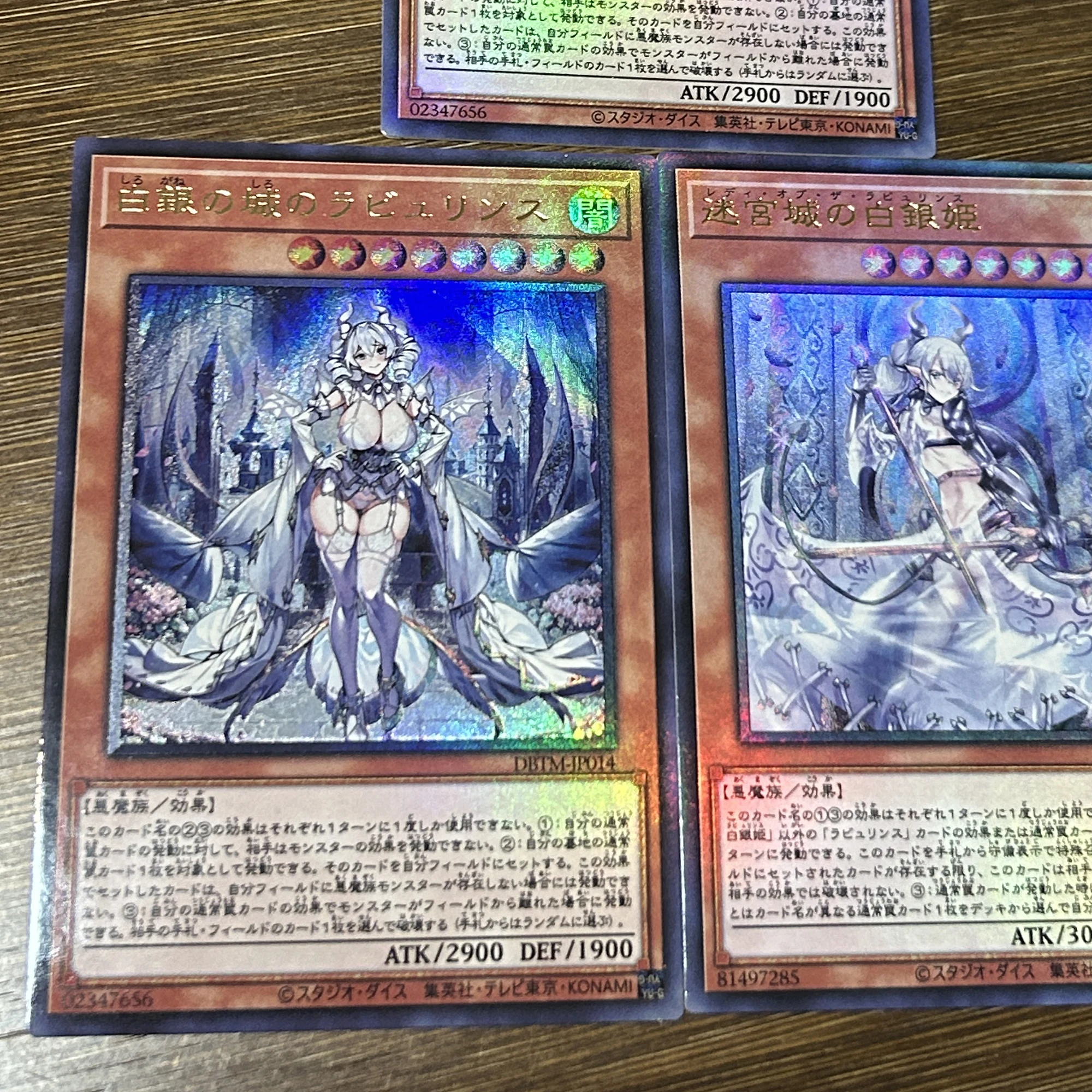 3Pcs/set Diy Self Made Yu-Gi-Oh! Lady Labrynth of The Silver Castle Collection Coarse Flash Hot Stamping Card Gift Toy