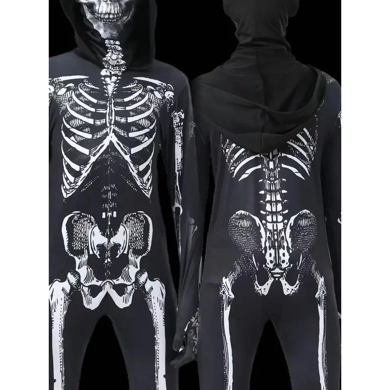 EE01 детский страшный боди со скелетом зомби, костюм зентай, детское нарядное платье, одежда для Хэллоуина, карнавала, вечеринки и 0Ww
