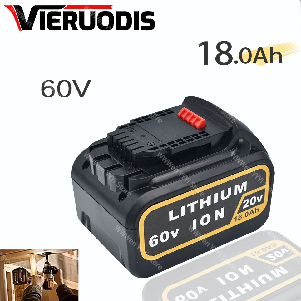 

20V 60V for Dewalt 18.0Ah MAX Replacement Battery DCB606 DCB609 DCB205 DCB204 DCB206 DCB209 Power Screwdriver Tools Batteries