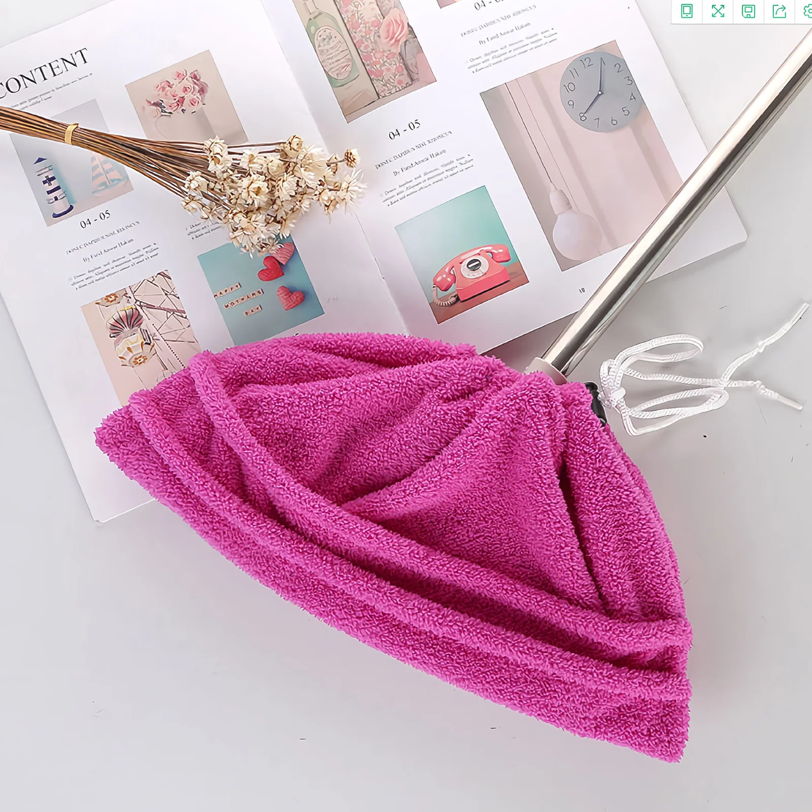 

1pc Broom Cloth Cover For Household Cleaning Tool Reusable Washable Sweeping Broom Cover Compatible With All Brooms Dust Hair