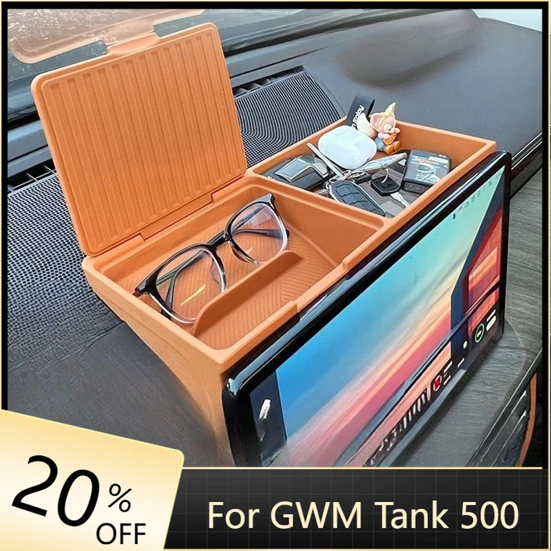 

Central Control Screen Rear Storage Box Car Interior Accessories Dashboard Storage Tray For GWM Tank 500 Hi4-T 2025 2024