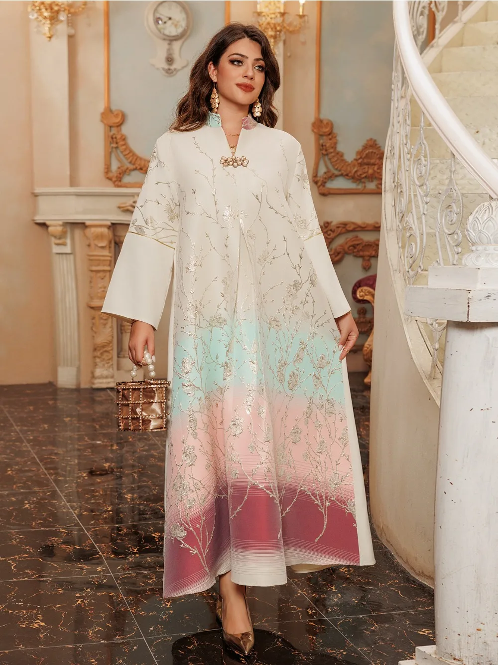 

Eid Abaya Women Party Dress Muslim Ramadan Elegant Embroidery Long Dress Morocco Kaftan Vestidos Largos Dubai Robe Jalabiya 2025