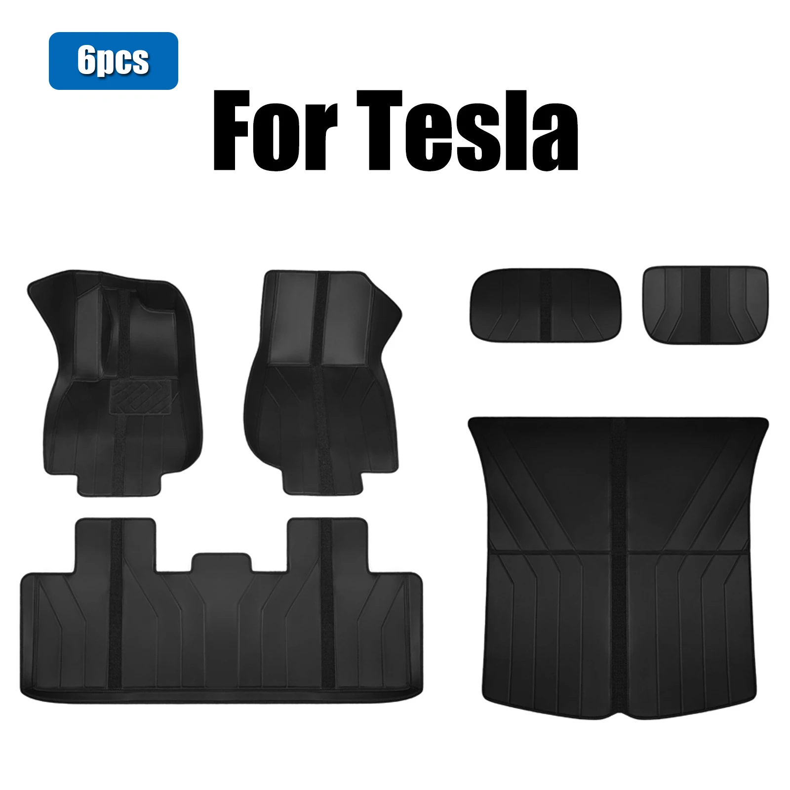 For Tesla Car Floor Mats Fit Model 3 highland 2017-2025,Model Y juniper 2021-2024 mini 2026 Trunk Mats Car Accessories Interior