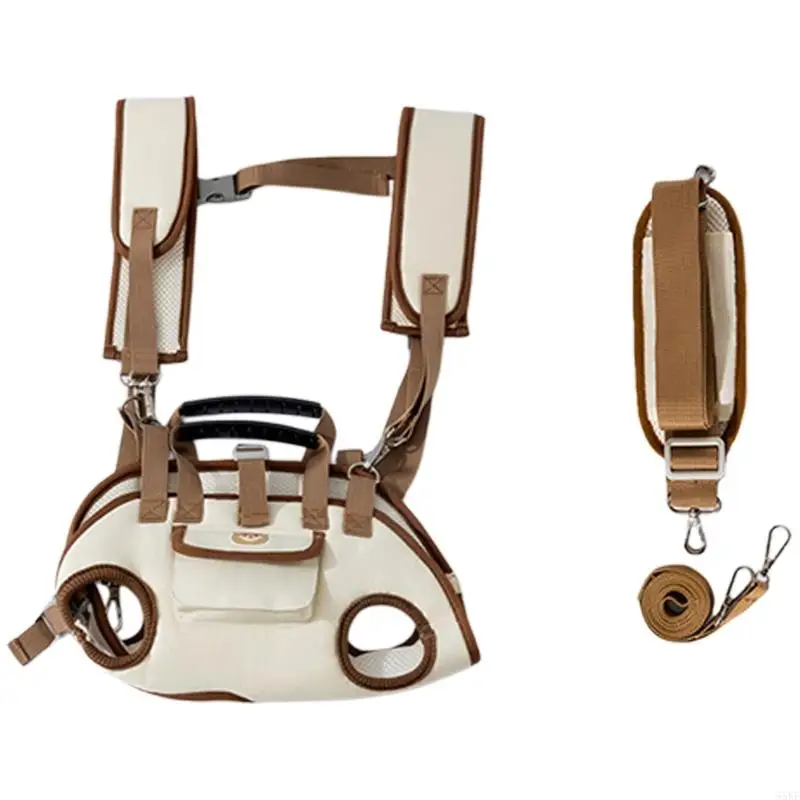 Soft Bag Leash for Small Dogs with Front Pocket, Body Close Hold and Side Openings for Regular Daily Home Use 55KF