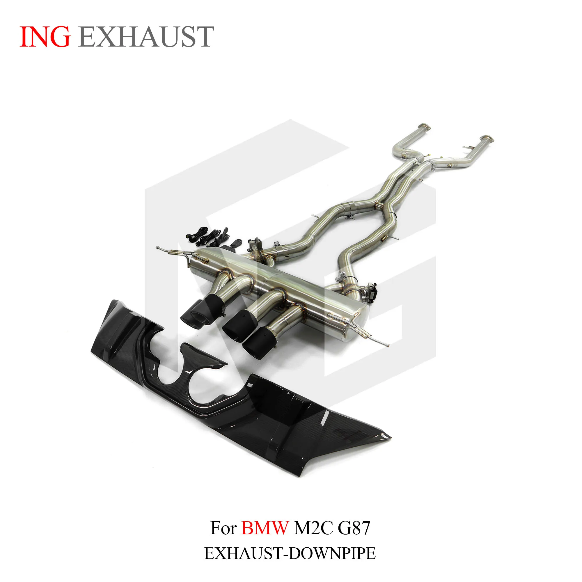 ING Exhaust Gatling SS304 Valve Catback For BMW M2C G87 S58 3.0T Customize Remote Muffler Carbon Fiber Bumper Accessories System