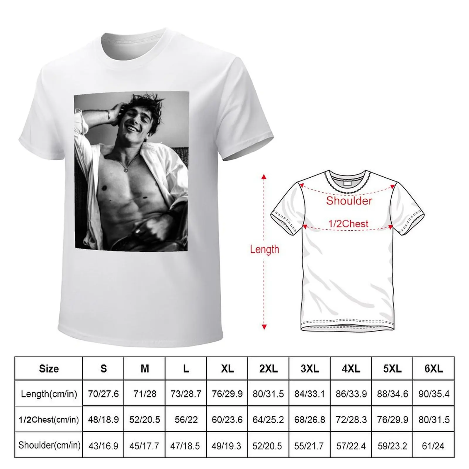 jacob elordi model T-Shirt plain customizeds cute tops animal prinfor boys mens t shirts