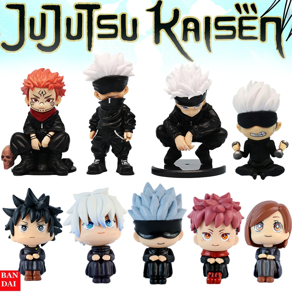 Anime Figure Toys Children Jujutsu Kaisen Figure Yuji Itadori Gojo Satori PVC Action Figure Kid Gift Super Desk Decoration