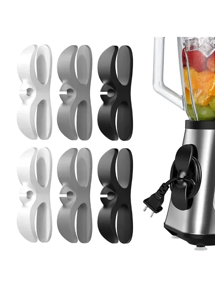 MAOYYE 6pcs/4pcs Kabelhaspel Kabelcliphouder Kabelorganizer Eenvoudig te installeren Multifunctioneel Geschikt voor keukenapparatuur - afbeelding 2