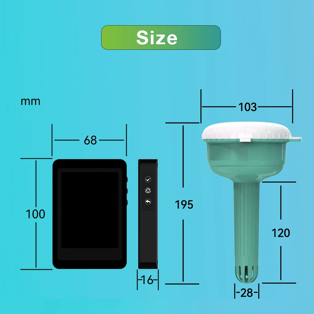 Medidor de calidad de agua 8 en 1 para piscina – pH, cloro y temperatura - imagen 2