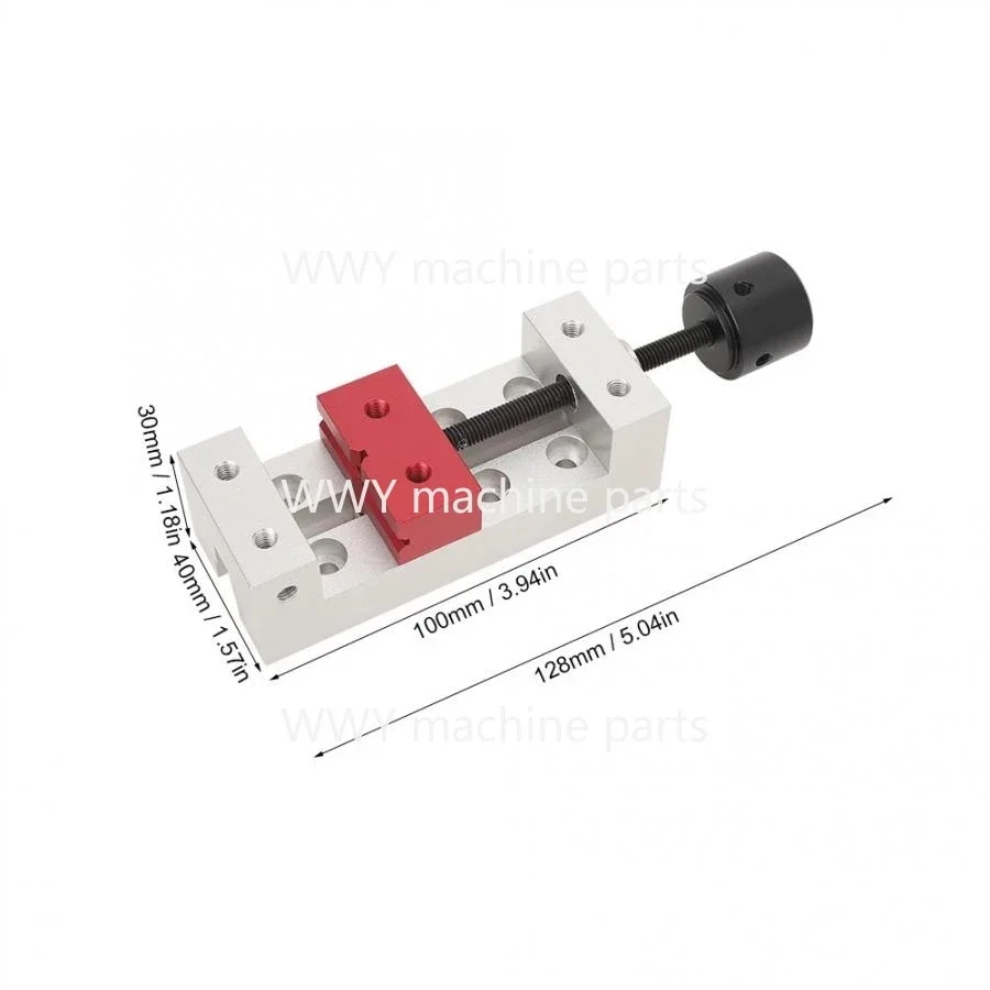 Imagem -04 - Mini Alumínio Flat Clamp Bench Tabela Vise Drill Press Vice Fixação Ferramenta Carving Bench Clamp 1pc 50 mm