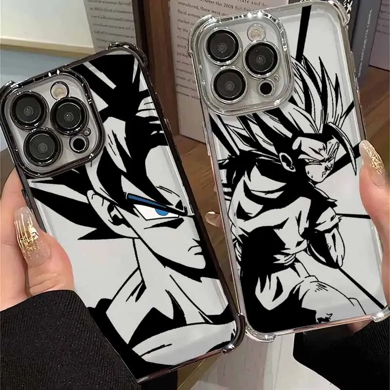 Dragon Ball Anime For Samsung S26 S25 Edge S24 S23 S22 S21 S20 Ultra Plus Lite Plating Anti-Fall Phone Case
