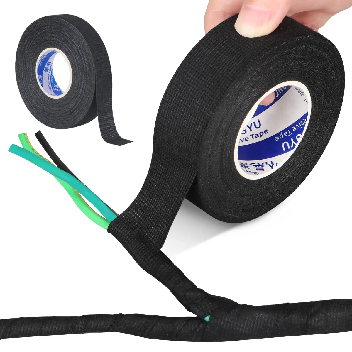 Electrical Flannel High Heat Harness Automotive Wire Harness Cloth Tape Wire Loom Harness Tape High Temp Wrapping Tape