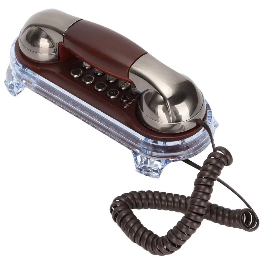 NEW Wall Mounted Wired Telephone Landline Desktop Corded Phone Compact Handset House Phones Home Office