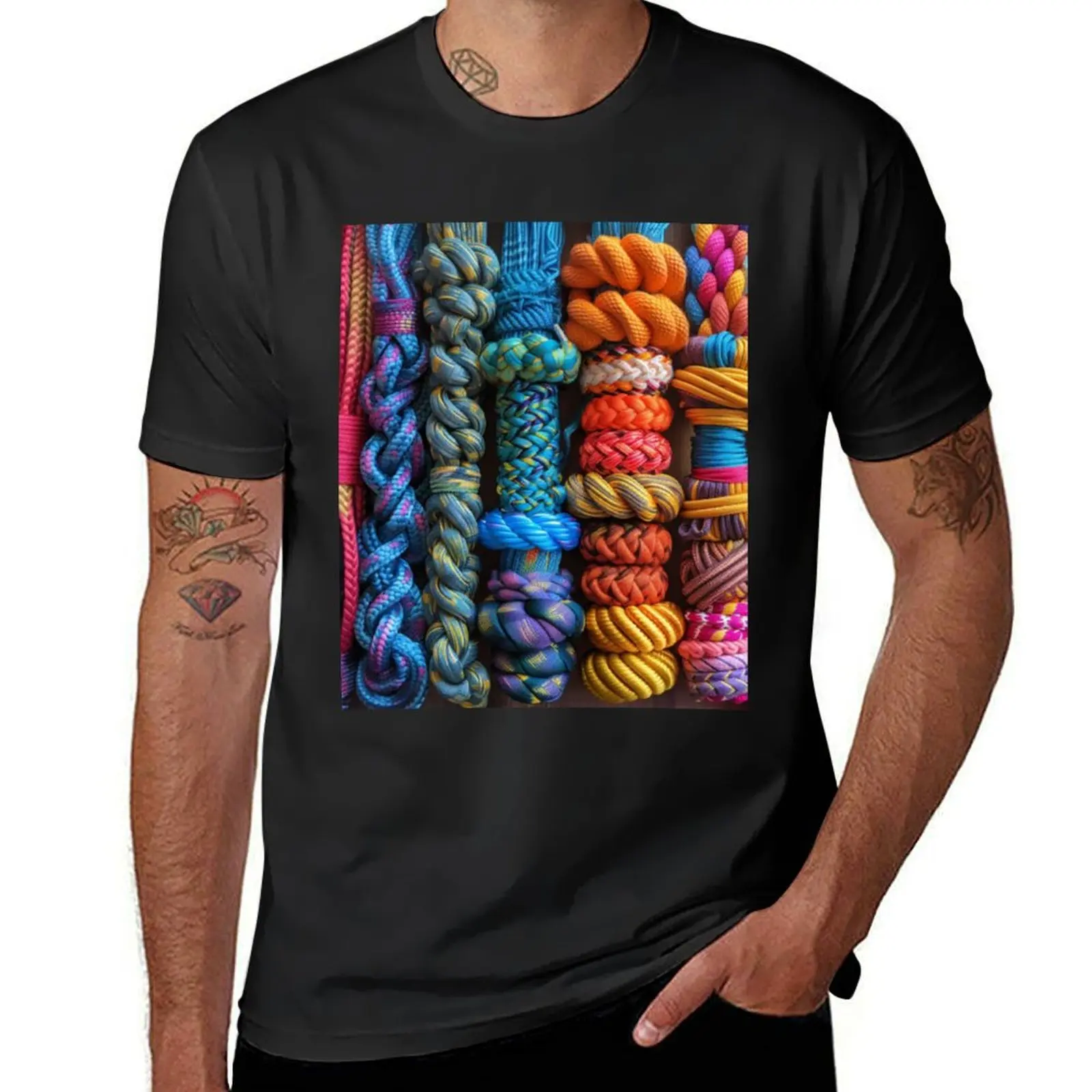 Paracord Celebration T-Shirt customs design your own cute tops plain black t shirts men