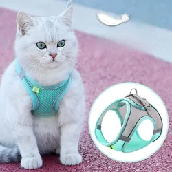 Pet Reflective Dog Harness Small Dog Adjustable Puppy Harness Vest Dog Teddy Koki Outdoor Walking Lead Leash Cat Chest Strap