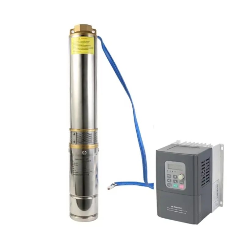 Submersible Deep Well High Pressure Solar Powered Water Pump With Solar Panel