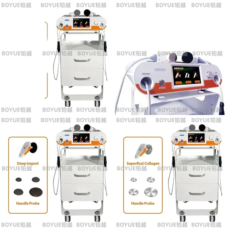 448kHz Indiba Tecar Physiotherapy Device EMS Massage Rehabilitation Equipment CE Certified Professional Body Care Machine