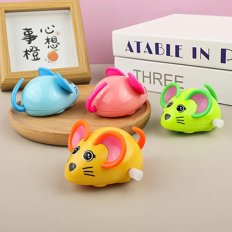 4pcs Wind-up Mouse Toy Funny For Boy Girl Engaging Educational Play Safe And Easy To Grip For Birthday And Party Favors