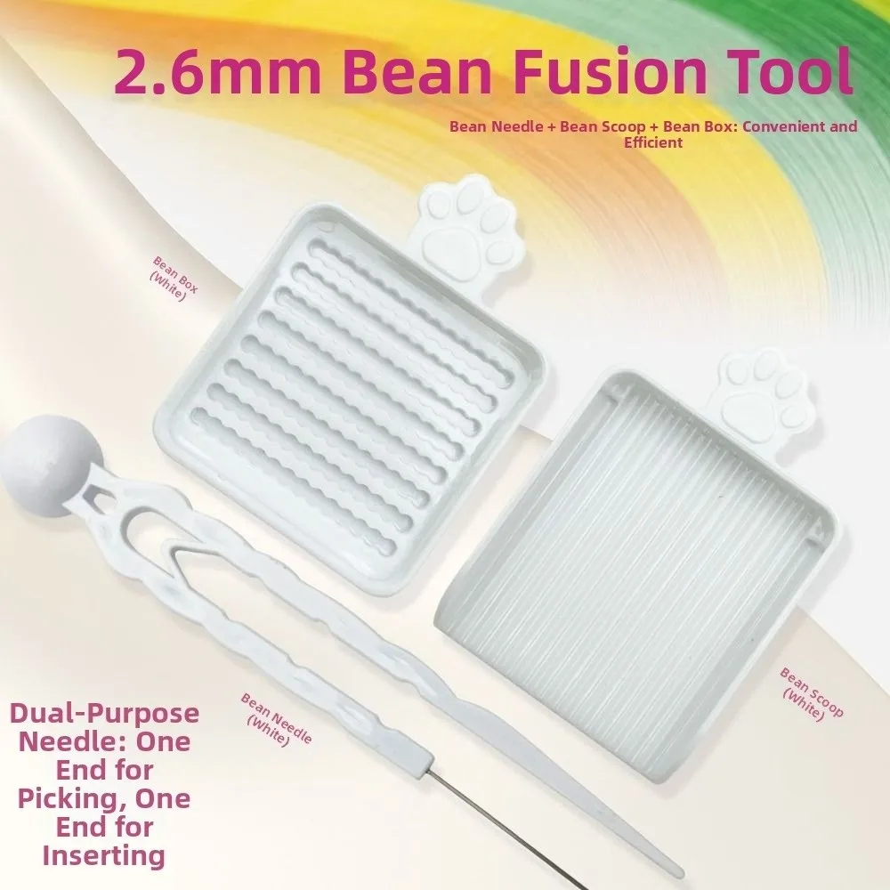 3/5 szt./zestaw Kreatywne klipsy do koralików Zestawy tack na długopisy 2,6 mm Wydajne narzędzie do wypełniania koralikami Ręczna łopatka do koralików Zestaw narzędzi do robienia koralików