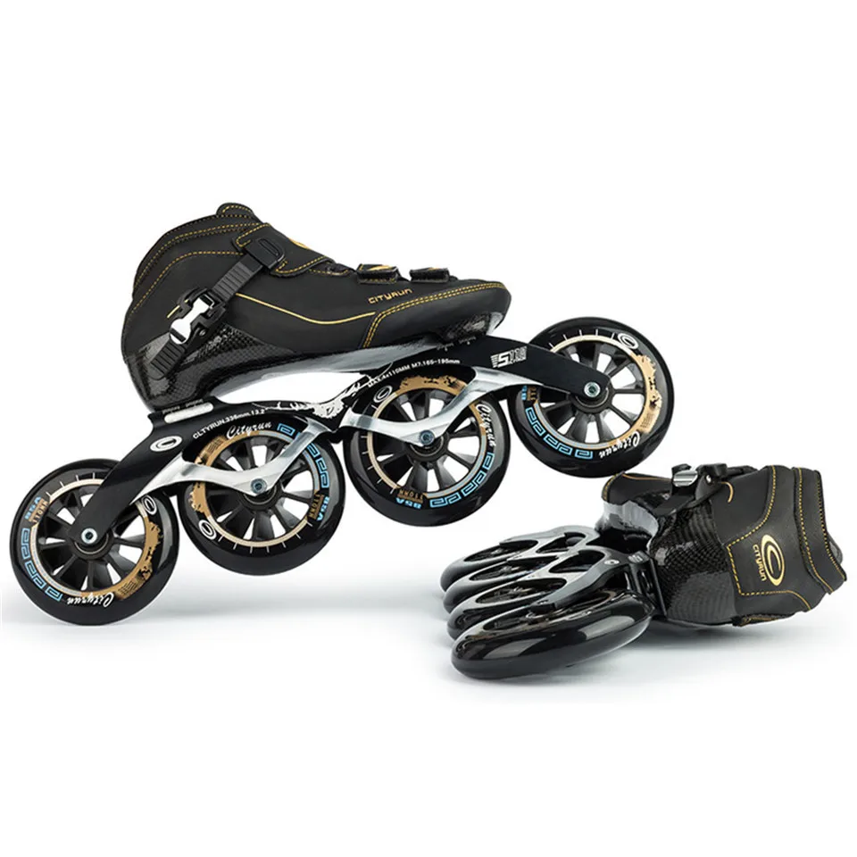 

Original Cityrun Speed Inline Skates Carbon Fiber Professional Competition Roller Skates 4 Wheels Racing Skating Patines