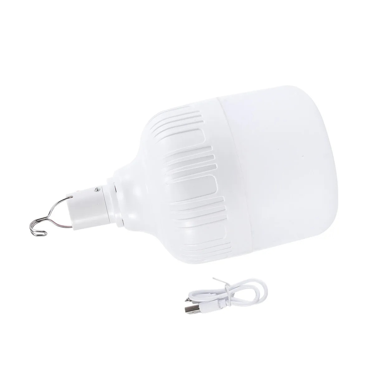 

1 шт. водонепроницаемый перезаряжаемый через USB светодиодный фонарь для кемпинга, 150 Вт, яркий портативный подвесной фонарь с крюком из нержавеющей стали для использования на улице