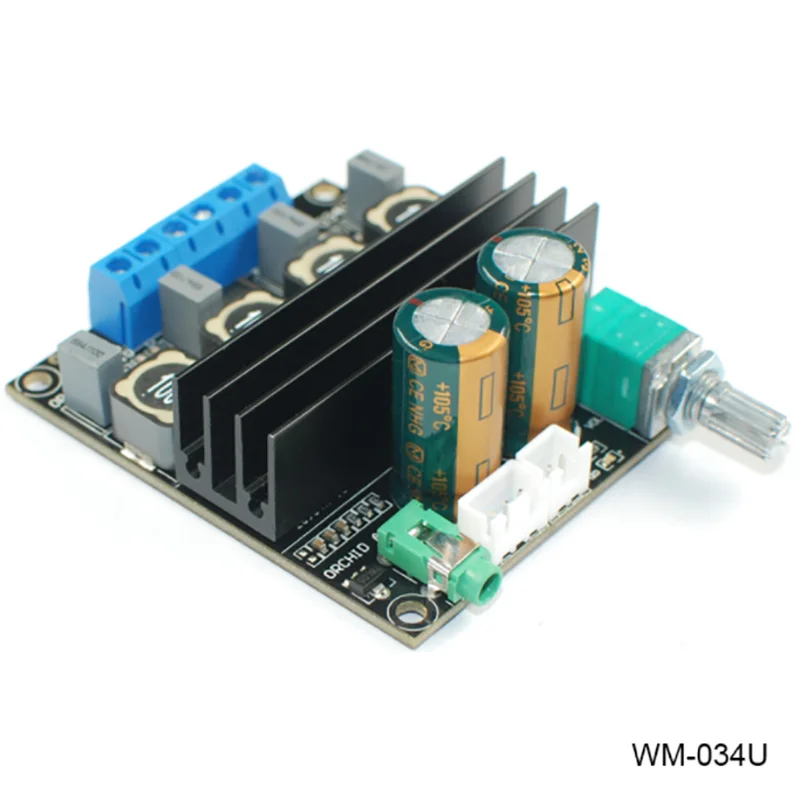 

WM-034U_3116 dual 2.0 dual chip TPA3116D2HIFI high power digital 2.0 stereo dual channel power amplifier board 2X100W