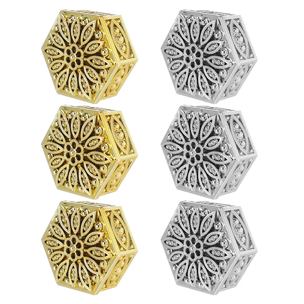 

6 Pcs Gift Boxes Hexagonal Hollow Hollow C y Boxes Design Durable Storage Wedding C y Jewelry Elegant Unique nament
