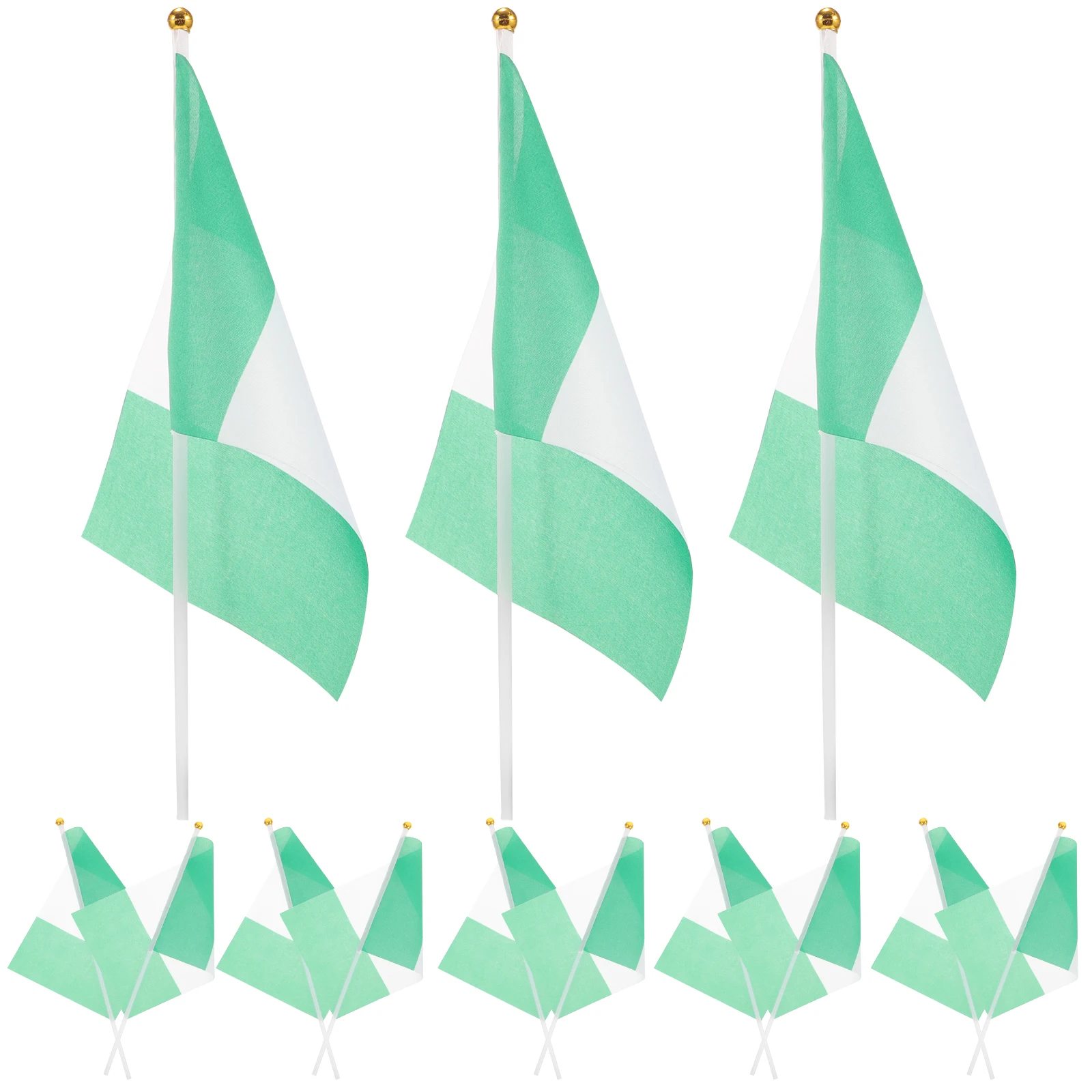 20 قطعة أعلام محمولة مقاومة للاهتراء من البوليستر لتزيين الحفلات والحدث الرياضي والأعلام الوطنية للاستخدام الداخلي في الهواء الطلق #5