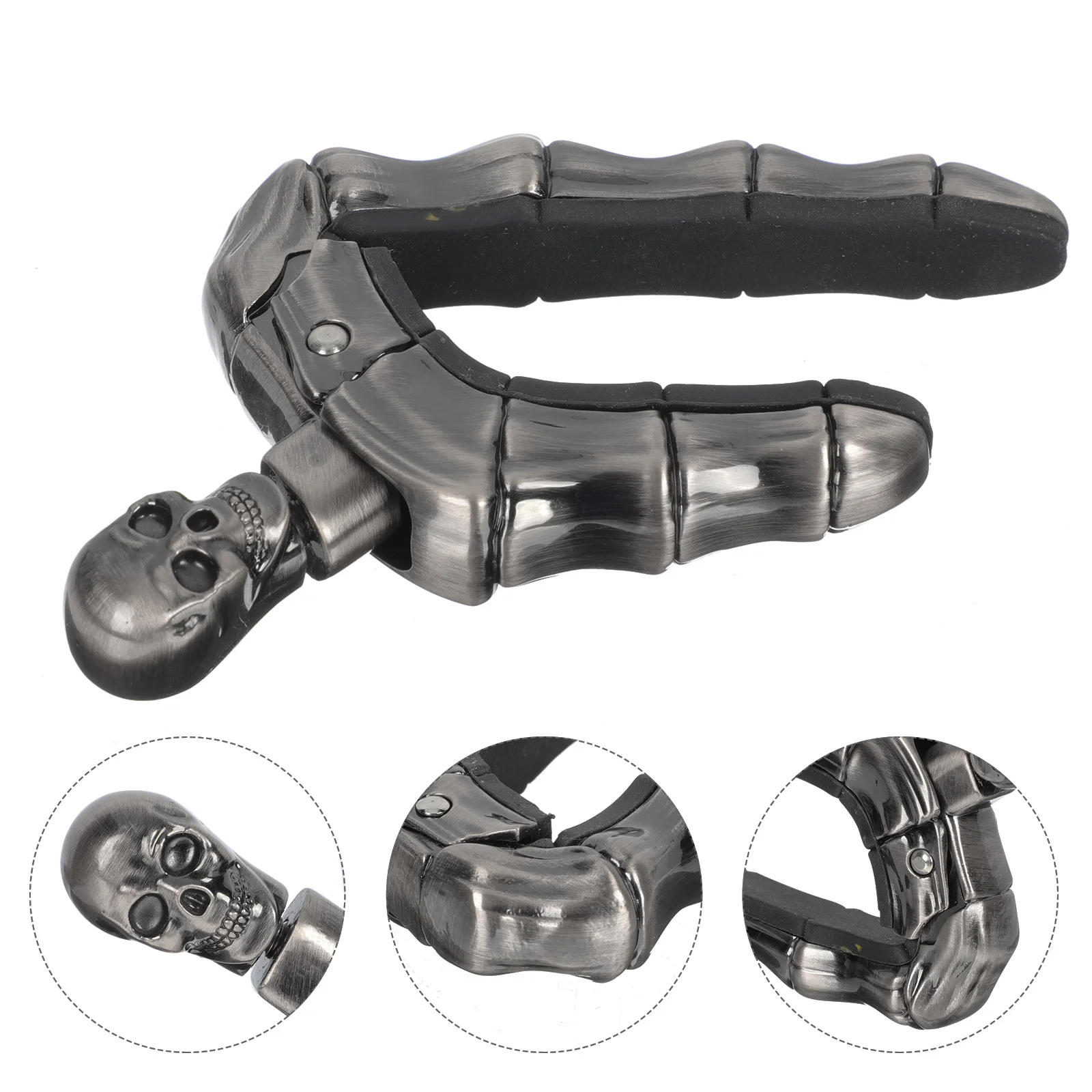 

Skull Head Ghost Finger Guitar Tuning Clip Good Material Professional Reasonably Priced Capo Guitar Capo Skull Sandhi Clamp