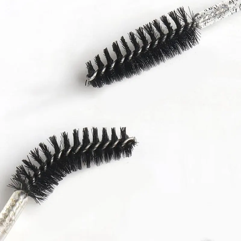 1pcs Eyelash Brushes Disposable Crystal Handle Eyelash Makeup Brush With Tube Eyelash Brush Lashes Extension Makeup Tools