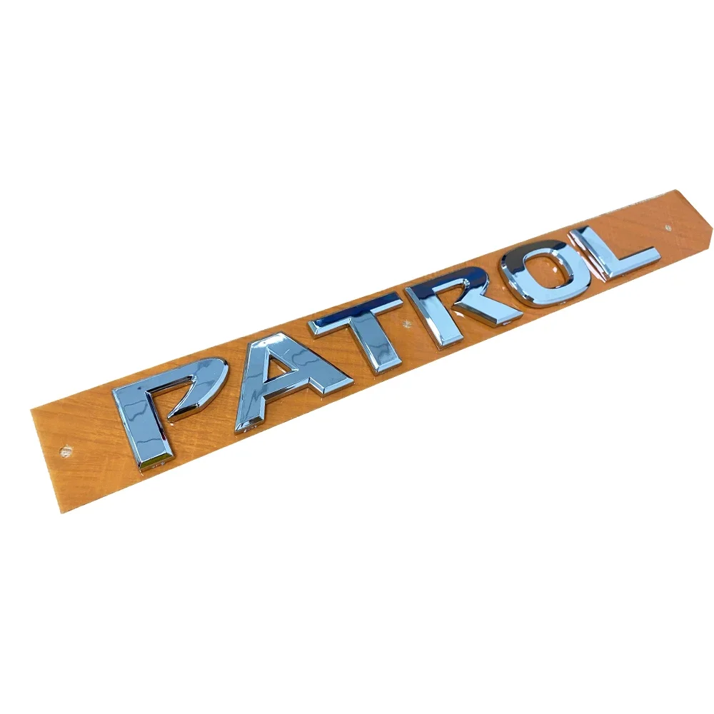 Chrome Side Rear Trunk Emblem Sticker Logo for nis san Patrol  Y62 Y61 VTC Accessories