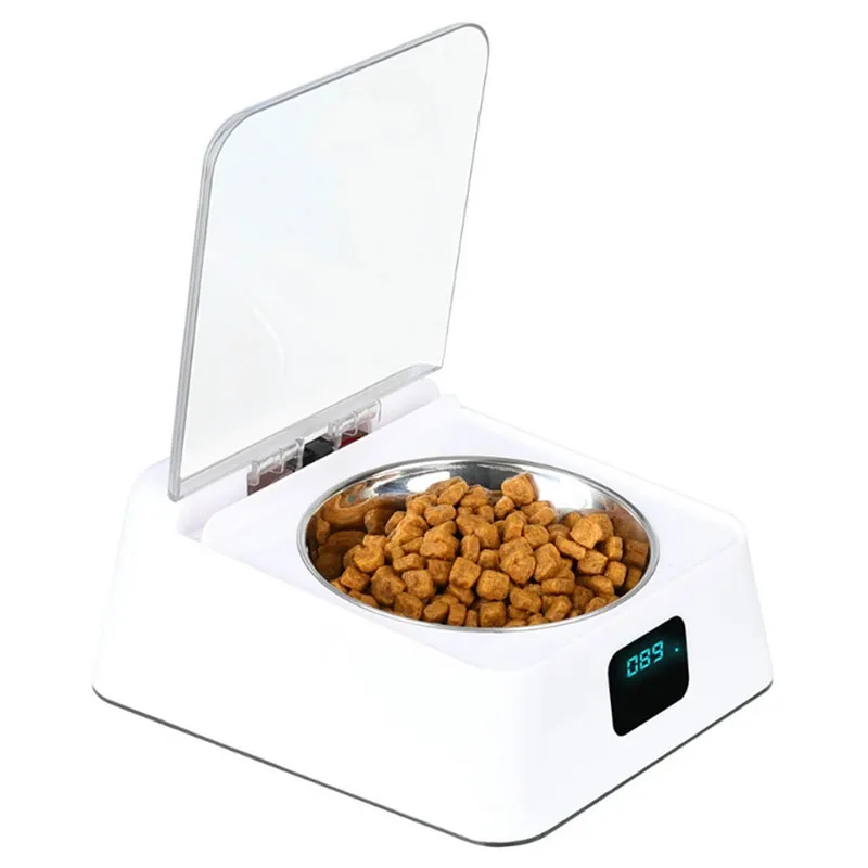 

Smart Dog Bowl Infrared Sensor Automatic Opening Cover Moisture-Proof Mosquito-Proof Odor-Resistant Cat Food Pet Feeder