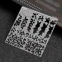 Alexen AJ0110 1/72 WW2 German Ambush Camouflage Stencil For Military Model Spraying Template Hobby DIY Tools Accessory