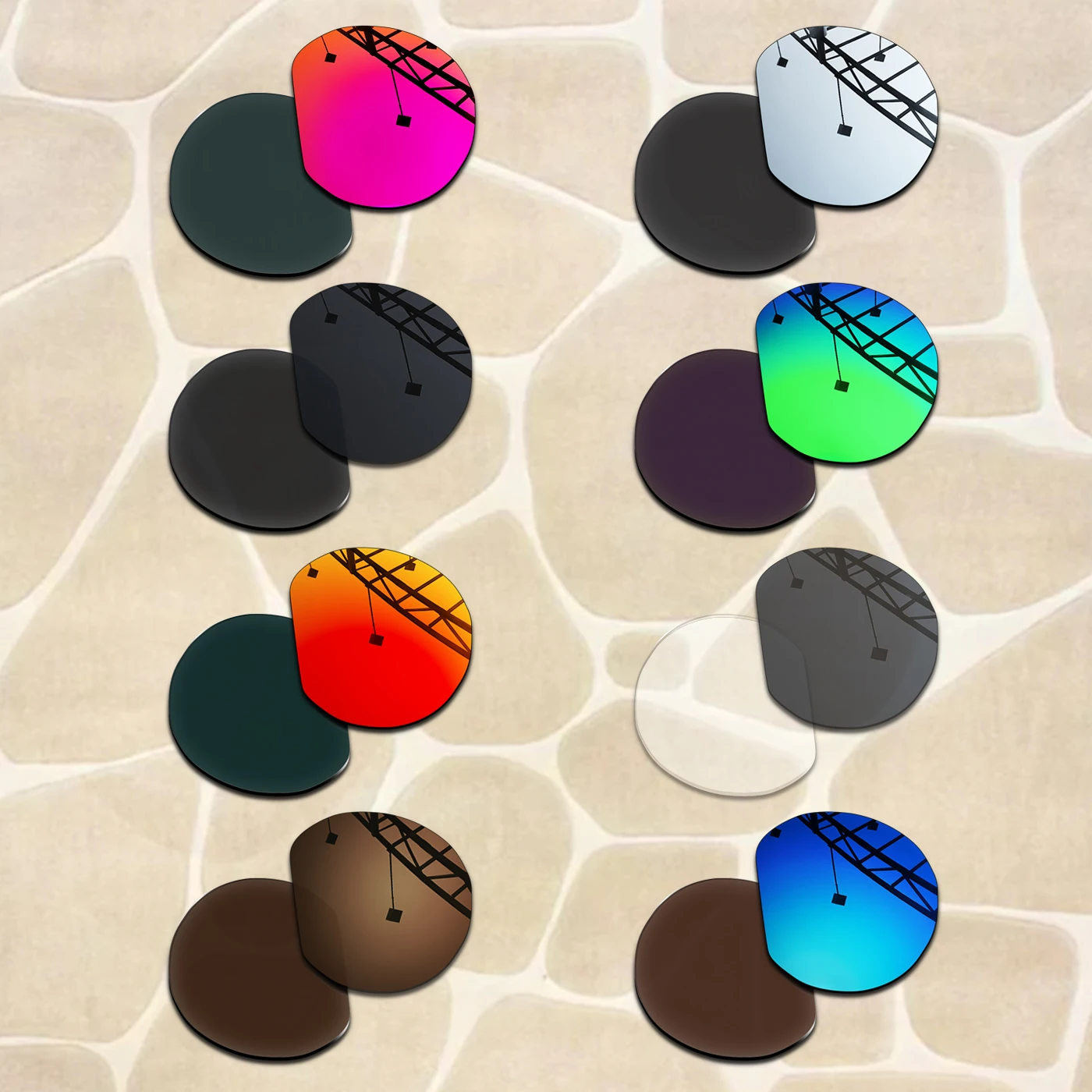 

12+ Colors Replacement Lenses for Oakley Clifden OO9440 56mm Sunglass Frame Anti Scratch & 100% Polarized