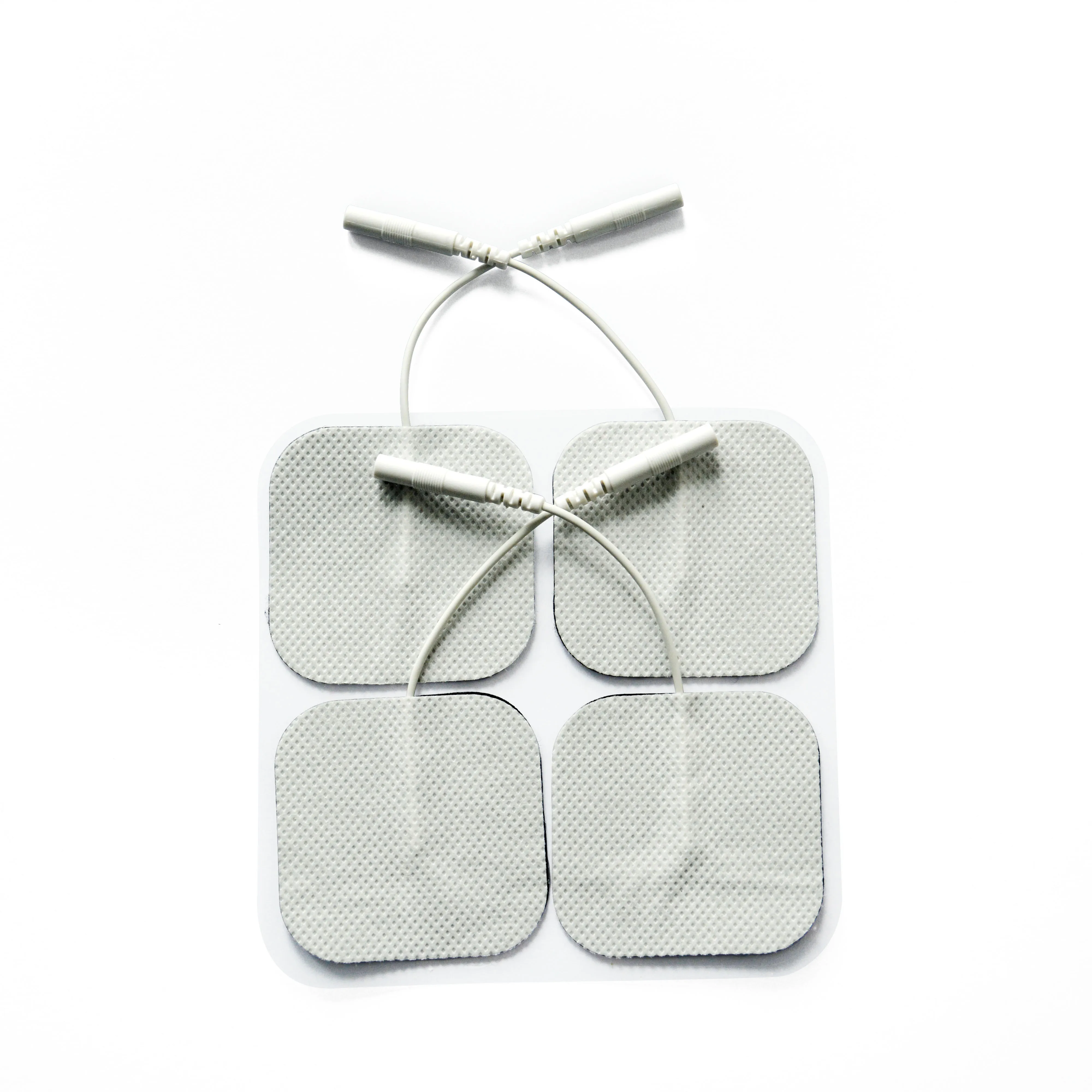 

100 Pairs Electrodes Pads With Plug Hole 2.0mm For TENS/EMS Digital Therapy Machine Size 5*5cm