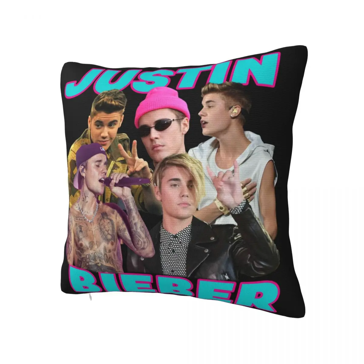 Justined Biebered Pillowcase Printing Polyester Cushion Cover Decorative Pillow Case Cover Home Zipper 40X40cm