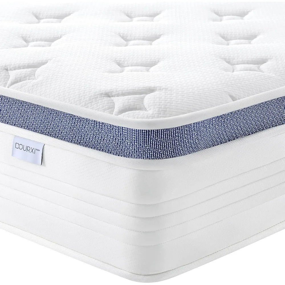 

Queen Mattress, 12 Inch Hybrid Mattress in a Box with Gel Memory Foam, Individually Pocketed Springs for Support and Pressure