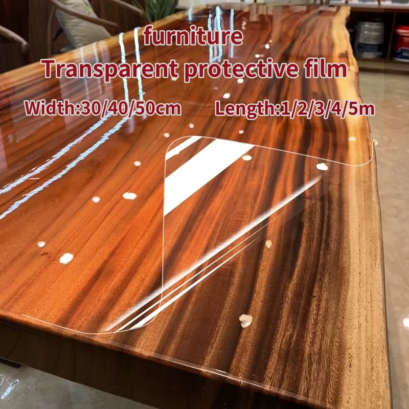 

Self-adhesive Transparent Film Marble Wood Desktop Protective Film Tabletop Stickers for Furniture