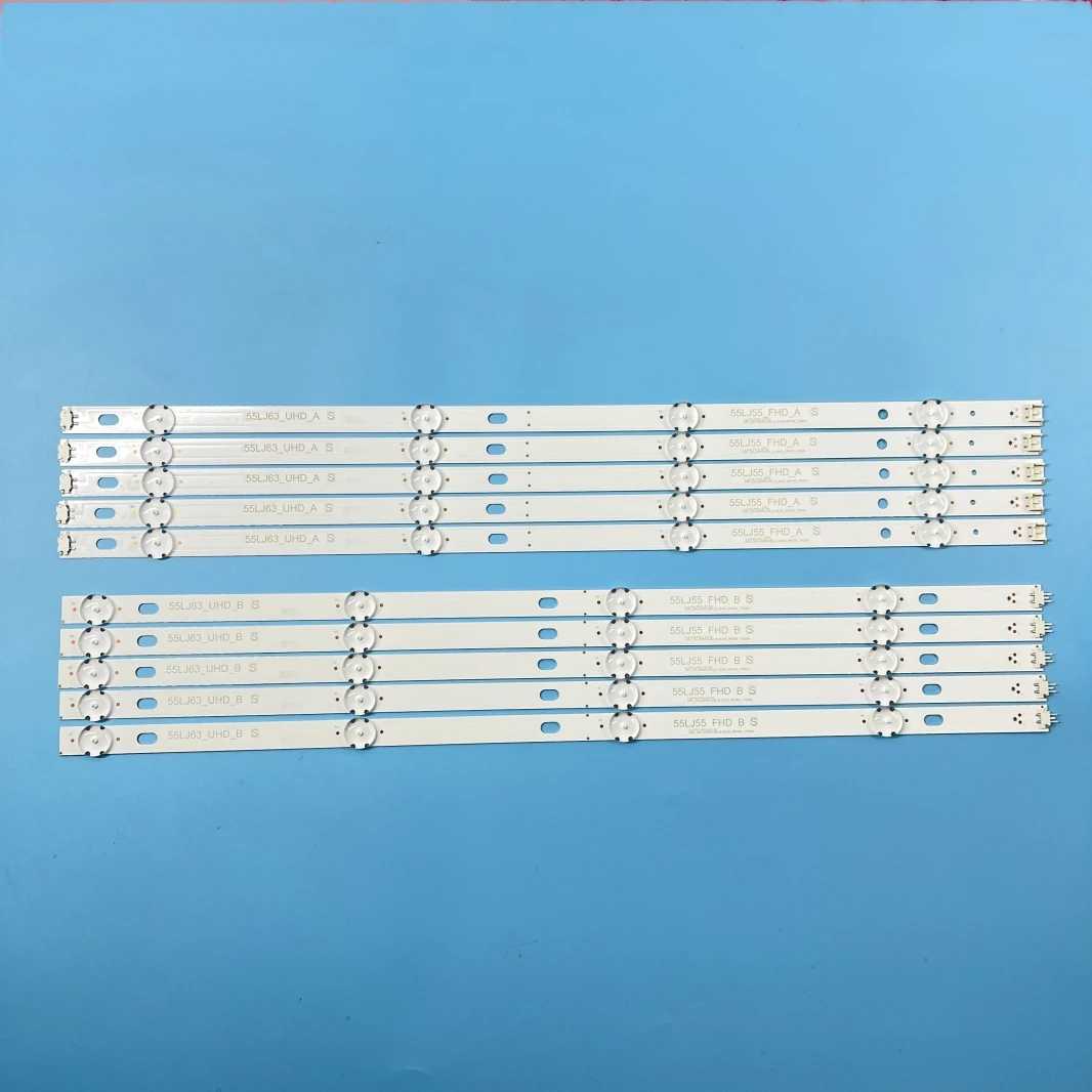 LED Strip For 55UK6100PLB 55UJ6300 55UJ6307 55UJ635V 55UJ634V 55UJ630V 55UJ6500 55LJ5500 55UJ635 55UJ63_UHD 55LJ55_FHD A B