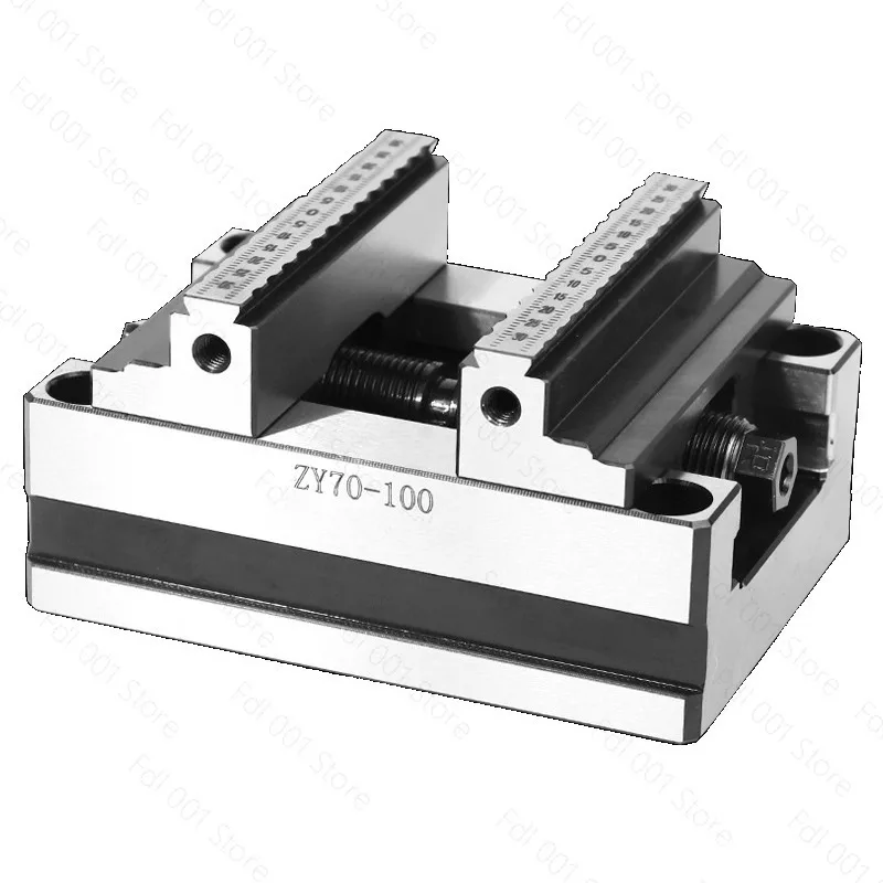 Pince de serrage concentrique à mâchoires plates ZY70-100 pour centre d'usinage CNC, fixation de table tournante à quatre ou cinq axes, auto-centrante, de précision