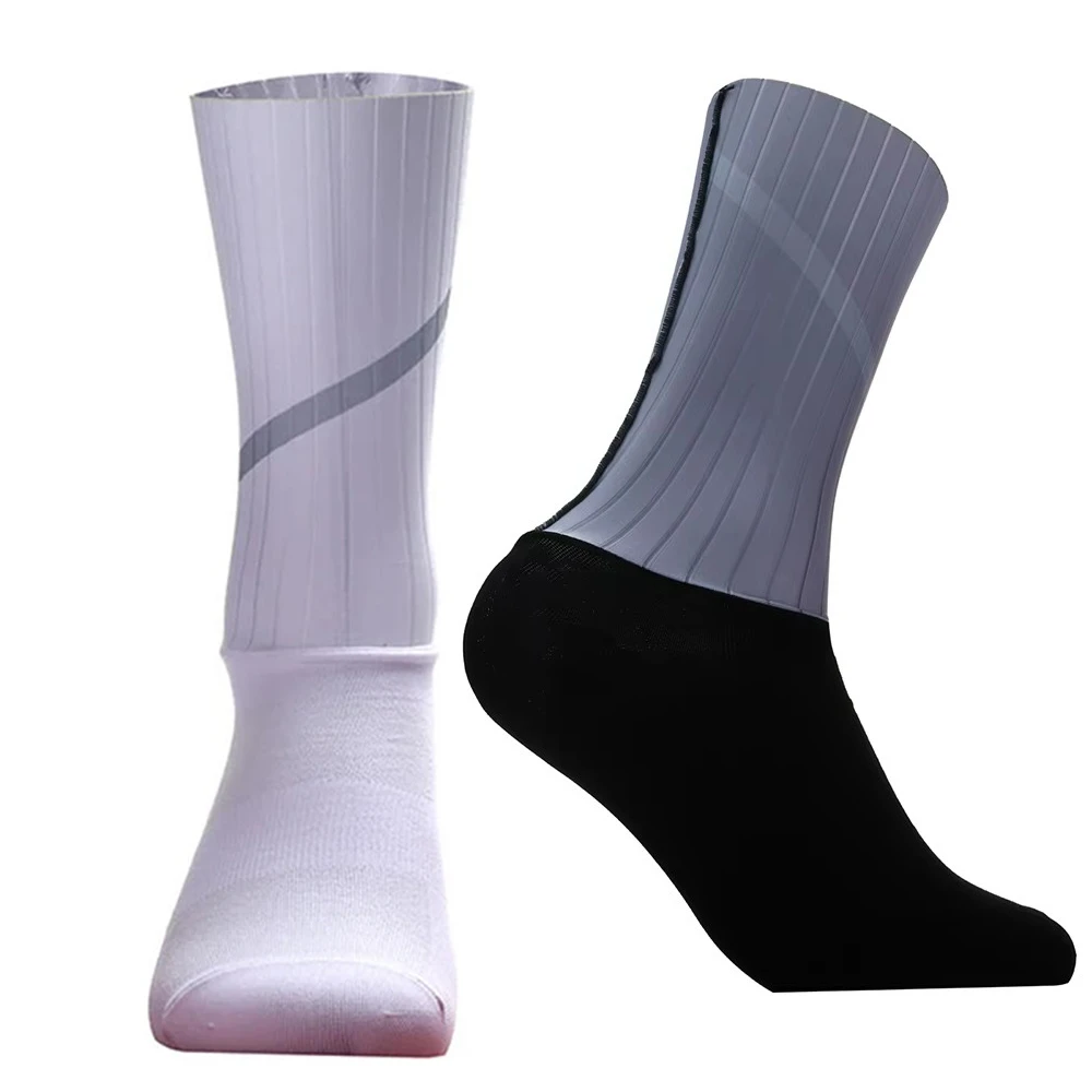 

Sport profession Cycling Socks Men Anti Slip Seamless Aero Bike Wearproof Road Bicycle Socks Reflective safety sock