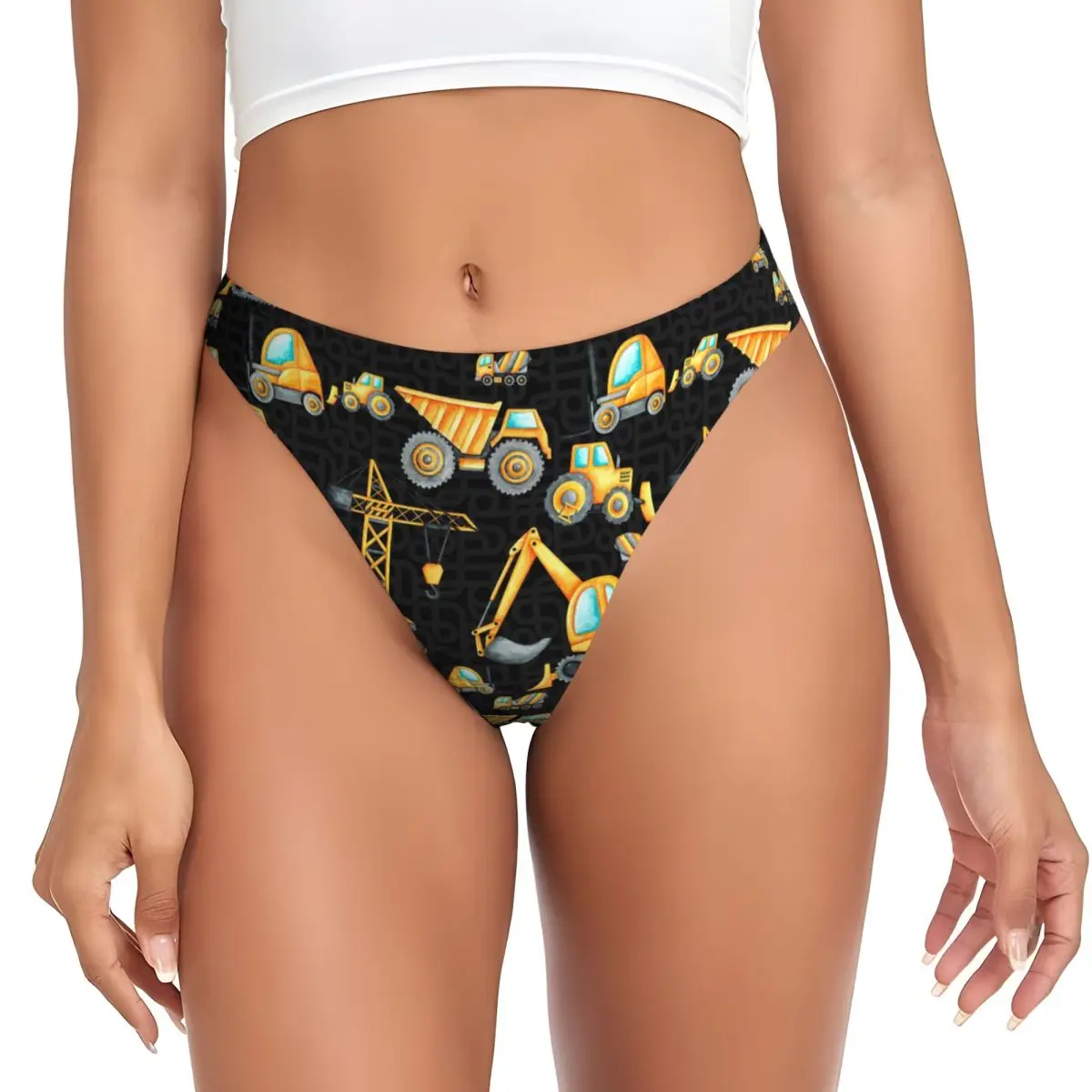 calcinhas-g-string-com-estampa-de-caminhoes-de-construcao-amarelos-personalizadas-respiraveis-confortaveis-e-elasticas-para-mulheres