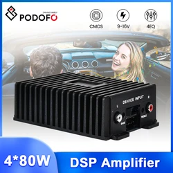 Podofo Power Android DSP Amplifier Box Car Stereo Audio 4x80W For All Android Car Radio Hi-Fi EQ Sound RY-125AB For Car Stereo