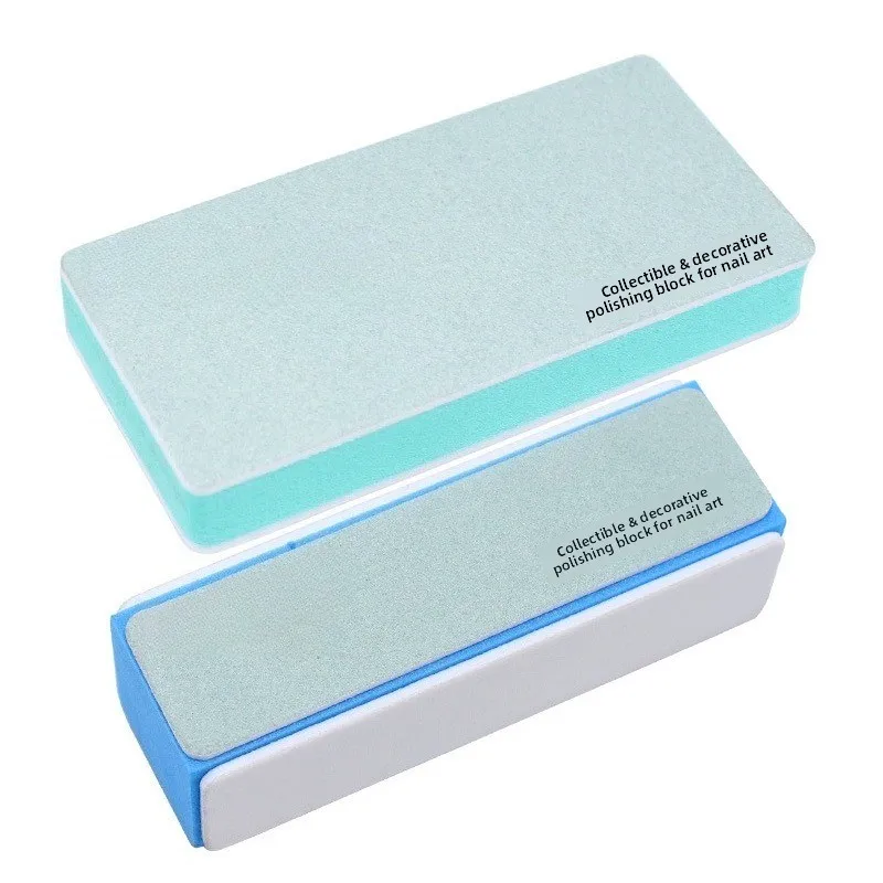 Polishing Sponge Block, Double-Sided Polishing Pad, Mirror Finish Plate for Gourd Bodhi, Nail Art Polishing Tool