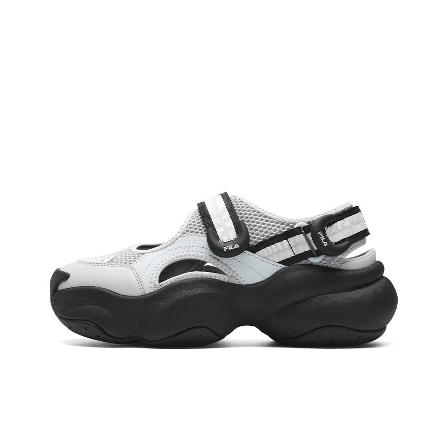 FILA BAGEL SANDAL Breathable Height Increasing River Trekking Shoes Women's Antarctic Gray/Illusion Blue F12W622401FAI