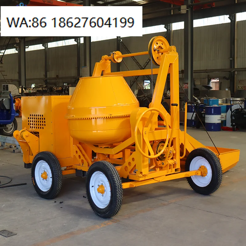 

High Efficiency Portable Mini Concrete Mixer Small Scale Construction Mixing Machinery
