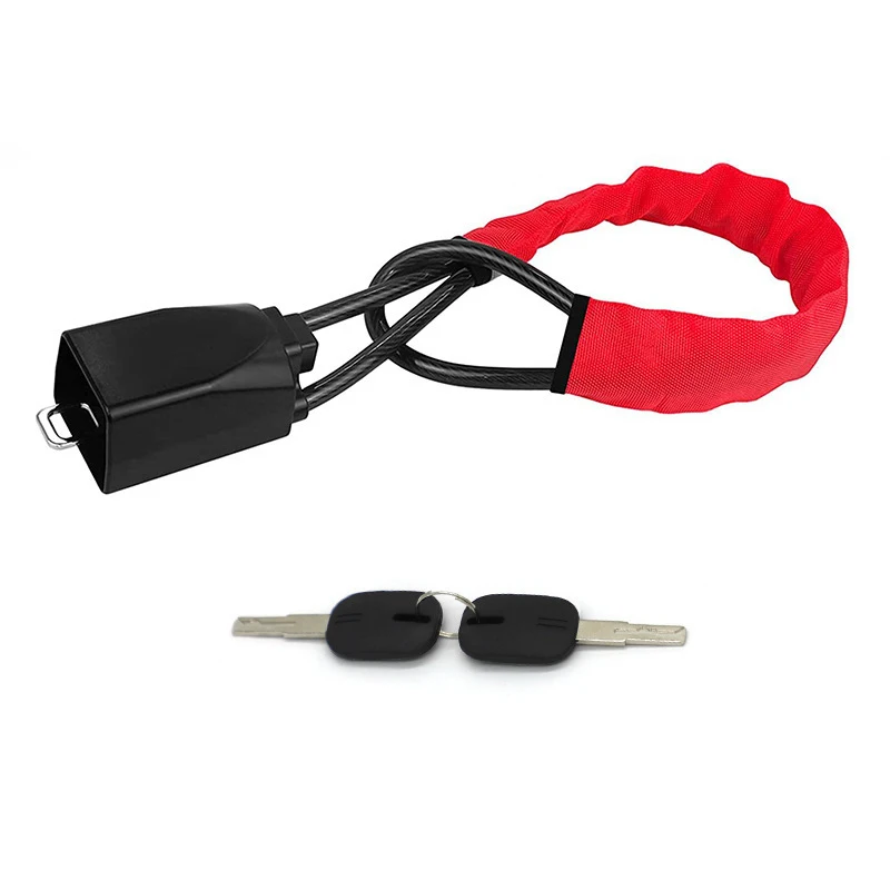 

Thickened Steel Cable Car Steering Wheel Anti-Theft Lock General Motors Seat Belt Buckle Lock-Durable Vehicle Security Accessory
